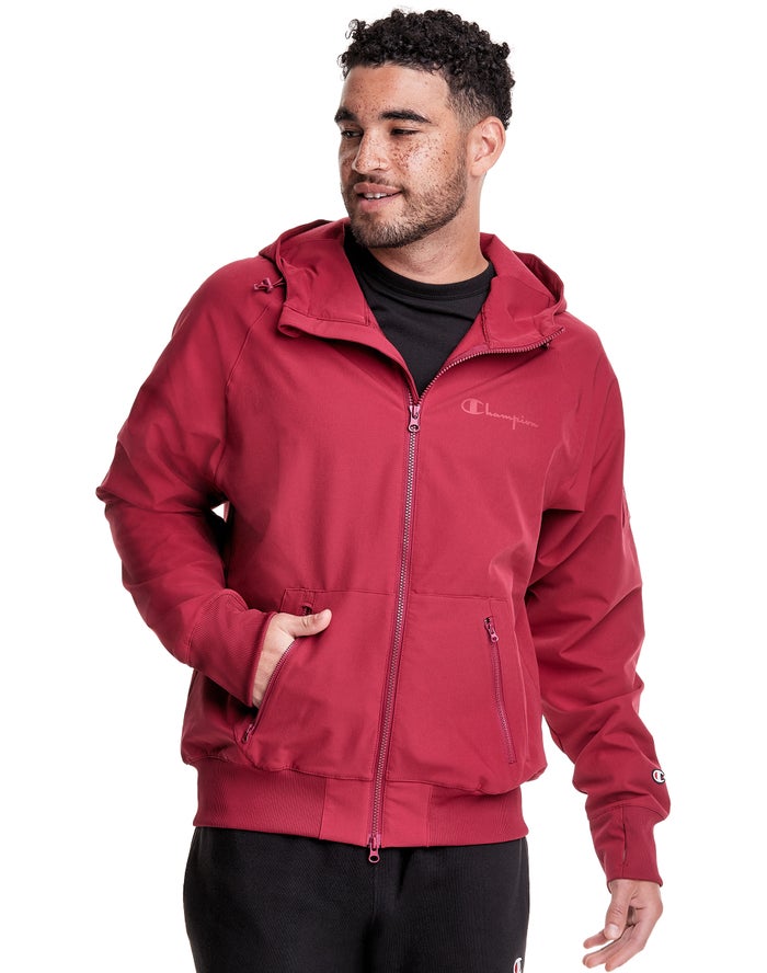 Champion Defender Series Full Zip Hoodie Heren - DonkerRood - Belgie 1273ZYCUN